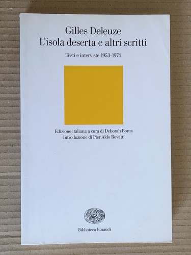 Gilles deleuze isola - deleuze, deserta